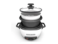 BLACK+DECKER Rice Cooker - 16 cups - White - RC516C