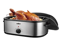 Salton Roaster Oven - Stainless Steel - Black/Silver - RS1812SS