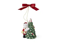 Spode Christmas Tree Ornament - Hugging Snowman