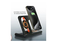 Hypergear PowerFold X-Ray 4-in-1 Wireless Charging Stand + AC Power Adapter - Black - 16046