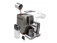 De'Longhi Dinamica Plus Fully Automatic Smart Espresso Machine with Cappuccino- Titanium