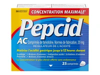 Pepcid AC Acid Controller Maximum Strength Tablets - 25's