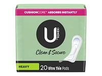 U by Kotex Clean & Secure Ultra Thin Sanitary Pads - Heavy