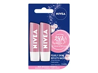 Nivea Pearly Shine Lip Balm - Tinted Shimmer - 2 x 4.8g
