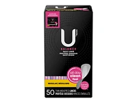 U by Kotex Balance Daily Wrapped Pantyliner - Regular - 50s