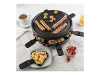 Trudeau Raclette/Grill - Black/Stainless Steel - 6 person - 05217013