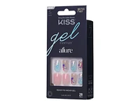 Kiss gel FANTASY allure False Nails Kit - Short - Variation - 28's