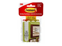 Command Mounting Adhesive - Large - White - 12 pairs