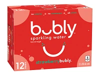 Bubly Sparkling Water - Strawberry - 12x355ml