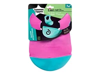 Tommy Tippee Easi-Roll Bib - Pink