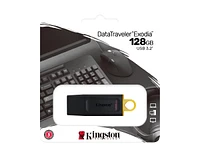 Kingston DataTraveler Exodia USB Flash Drive - Black/Yellow - 128GB - DTX/128GB