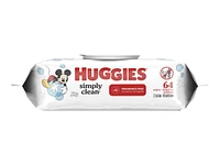 Huggies Simply Clean Baby Cleaning Wipes - 64 Wipes