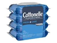 Cottonelle Flushable Wet Wipes - 4 Pk/168 Wipes