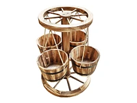 Collection by London Drugs Planter - Wagon Wheel Carousel - 45x45x60cm