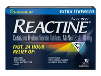 Reactine Allergy Extra Strength Cetirizine Hydrochloride Tablets - 10mg