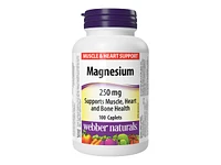 Webber Naturals Magnesium Caplets - 250mg - 100s