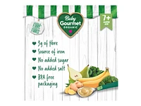 Baby Gourmet Plus Baby Food - Gingery Pear Spinach & Whole Grains - 128 ml