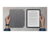 Logitech Combo Touch Keyboard and Folio Case for iPad 10th gen - Oxford Grey - 920-011433