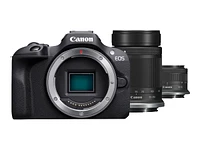Canon EOS R100 Mirrorless Digital Camera with 18-45mm F4.5-6.3 and 55-210mm F5.0-7.1 IS STM Lenses - 6052C022