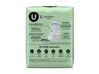 U by Kotex Clean & Secure Maxi Sanitary Pads with Wings - Overnight - 14's