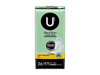 U by Kotex Clean & Secure Ultra Thin Pads with Wings - Regular Absorbency - 36 Count