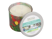 Patio Essentials Citronella Candle Glass - Assorted Leaves Pattern