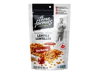 Three Farmers Crunchy Little Lentils - Barbeque - 140g