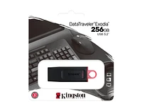 Kingston DataTraveler Exodia USB Flash Drive- Black/Pink - 256GB - DTX/256GB