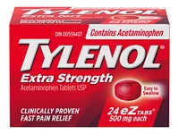 Tylenol* Extra Strength Acetaminophen eZ Tabs - 500mg