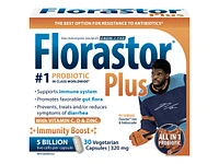 Florastor Plus All-In-One Probiotic Capsules - Immunity Boost - 30's