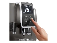 De'Longhi Dinamica Plus Fully Automatic Smart Espresso Machine with Cappuccino- Titanium