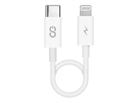 LOGiiX Sync and Charge 30cm Lightning Cable for Apple iPad/iPhone/iPod - White - LGX13169