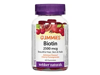 Webber Naturals Biotin 2500mcg Gummies - 60s