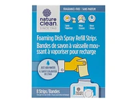 Nature Clean Foaming Dish Spray Refill Strips - 8's