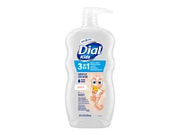 Dial Kids 3 in 1 Body/Hair Wash + Bubble Bath - Peach - 709ml