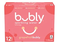 Bubly Sparkling Water - Grapefruit - 12x355ml