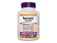 Webber Naturals Turmeric Vegetarian Capsules - 3050mg - 120's