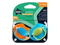 Tommee Tippee FunBrights Pacifier Set - 2 piece