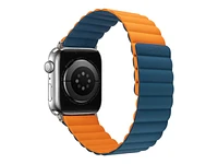 LOGiiX Vibrance Link Strap for Apple Watch - 42/44/45/49mm - Navy/Orange