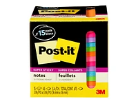 Post-it Super Sticky Notes - 76 x 76 mm/675 sheets (15 x 45)