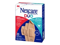 Nexcare Duo Bandages - Assorted Sizes - 20 piece