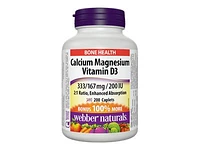 Webber Naturals Calcium Magnesium with Vitamin D3 333/167mg - 100s