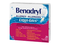 Benadryl Allergy Liqui-Gels Capsules - 20's