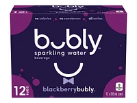 Bubly Sparkling Water - Blackberry - 12x355ml