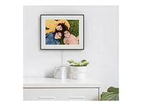 Aura Frames Walden Wi-Fi Digital Photo Frame - Walden Ink with Textured Mat - 15 Inch - Black - AF110-MLBK