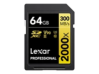 Lexar Professional 2000x Flash Memory Card - 64GB - LSD2000064G-BNNNU