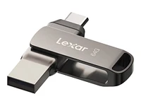 Lexar JumpDrive Dual Drive D400 USB 3.1 Flash Drive - 64GB - LJDD400064G-BNQNU