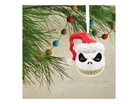 Hallmark Ornaments Disney Tim Burton's The Nightmare Before Christmas Christmas Tree Ornament - Jack Skellington's Head in Santa Hat