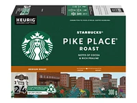 Starbucks Pike Place Roast K-Cup Pods - Medium Roast - 24s