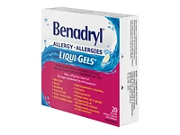 Benadryl Allergy Liqui-Gels Capsules - 20's